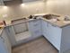 Кухня біла фарбована з Aventos Blum, шафа з фрезеруванням на котел, шафа вбудований на кухні 1512 фото 12
