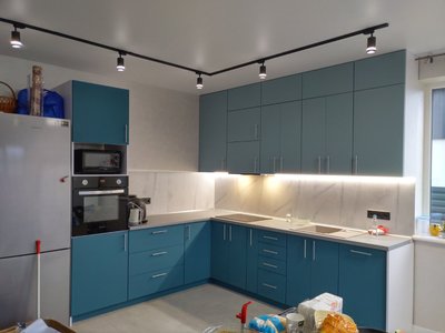 Кухня Блакитна лагуна - Зелений лід 1708 фото
