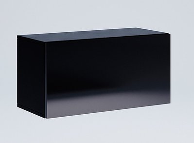 Полиця навісна BOX-31 чорний глянець з фасадом 1661 фото