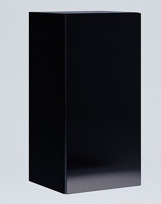 Полиця навісна BOX-21 чорний глянець з фасадом 1676 фото