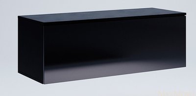 Полиця навісна BOX-42 TV чорний глянець з фасадом 1671 фото
