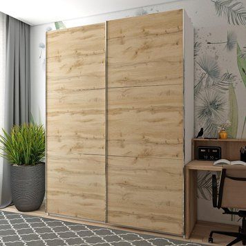 Шафа купе Doros G-Caiser Білий / Дуб Евок 2 ДСП / 3 частини 180х60х240 (42005020) 42005020 фото