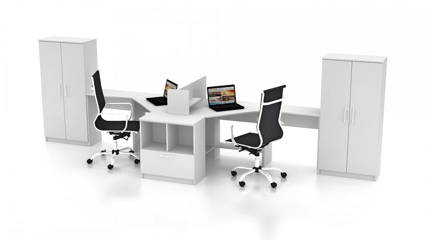 Комплект офісних меблів FLASHNIKA Simpl 6 (4600мм x 1250мм x 1446мм) 14514 фото
