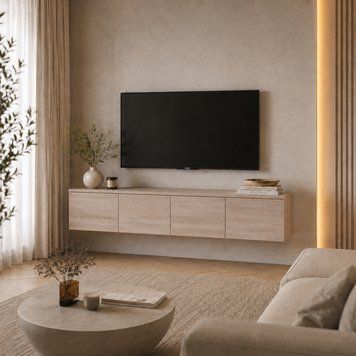 Тумба ТВ Doros Левія Дуб сонома 4Д 160х35х33 (41516300) 41516300 фото