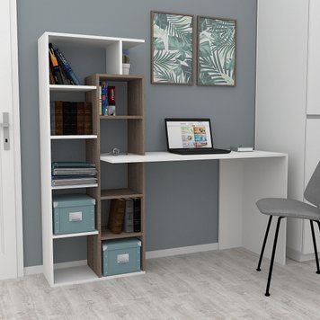 Комп'ютерний стіл FLASHNIKA LEGA 14 (Німфея/Трюфель) (1502мм x 500мм x 1450мм) 19343 фото