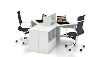 Комплект офісних меблів FLASHNIKA Simpl 11.1 (1800мм x 1600мм x 1050мм) 15178 фото