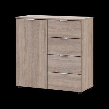 Комод Doros Рон 1 1 фасад 4 шухляди Дуб сонома 80х38х81 (41516294) 41516294 фото