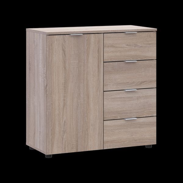 Комод Doros Рон 1 1 фасад 4 шухляди Дуб сонома 80х38х81 (41516294) 41516294 фото
