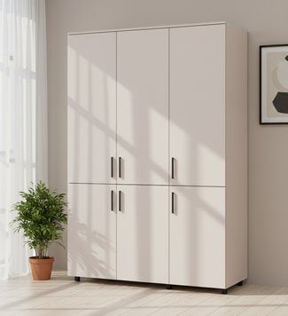 Шафа для одягу Doros Торн Кашемір 3 ДСП (полиці) 135х51.6х200 (44900496) 44900496 фото
