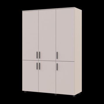 Шафа для одягу Doros Торн Кашемір 3 ДСП (полиці) 135х51.6х200 (44900496) 44900496 фото