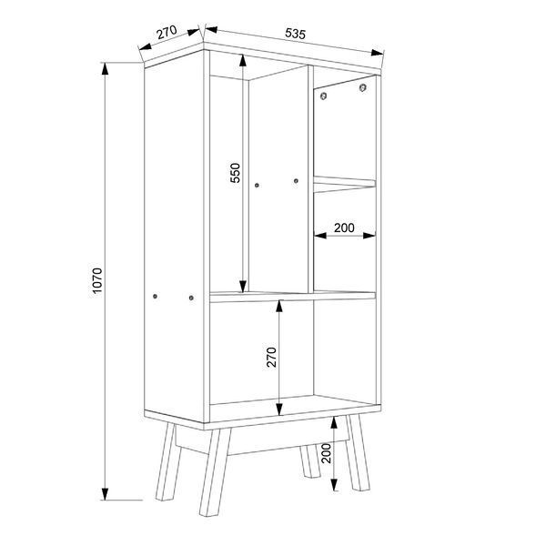 Стелаж FLASHNIKA W7 (535мм x 270мм x 1068мм) 19253 фото
