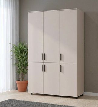 Шафа для одягу Doros Торн Кашемір 3 ДСП (штанга) 135х51.6х200 (44900495) 44900495 фото