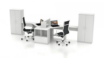 Комплект офісних меблів FLASHNIKA Simpl 6.1 (4600мм x 1250мм x 1446мм) 14515 фото