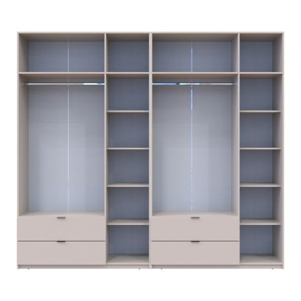 Розпашна Шафа для одягу Doros Лукас Кашемір 3+3 ДСП 270х50х240 (42005116) 42005116 фото