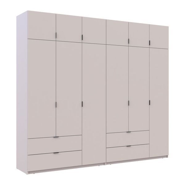 Розпашна Шафа для одягу Doros Лукас Кашемір 3+3 ДСП 270х50х240 (42005116) 42005116 фото