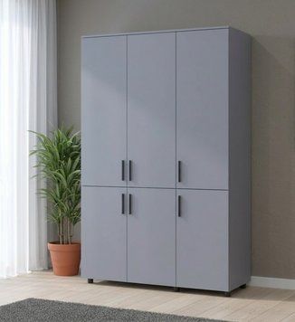 Шафа для одягу Doros Торн Сірий 3 ДСП (штанга) 135х51.6х200 (44900487) 44900487 фото