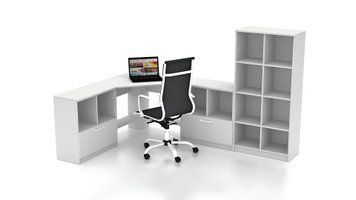 Комплект офісних меблів FLASHNIKA Simpl 20.1 (2300мм x 1600мм x 1446мм) 15183 фото