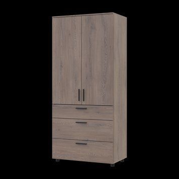 Шафа для одягу Doros Торн Кремона Канноло 2 ДСП/3Ш (полиці) 90х51.6х200 (44900430) 44900430 фото