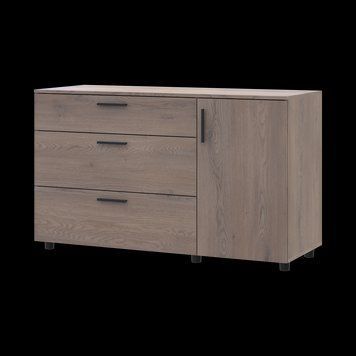 Комод Doros Торн Кремона Канноло 3Ш/1Д 135х51.6х80 (41510177) 41510177 фото