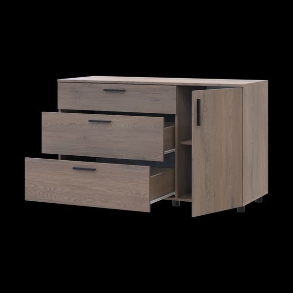 Комод Doros Торн Кремона Канноло 3Ш/1Д 135х51.6х80 (41510177) 41510177 фото