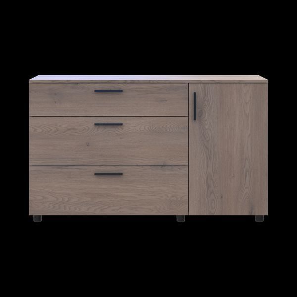 Комод Doros Торн Кремона Канноло 3Ш/1Д 135х51.6х80 (41510177) 41510177 фото