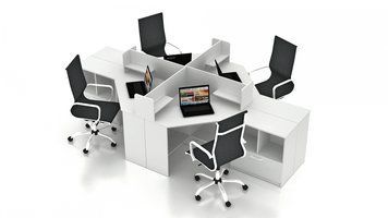 Комплект офісних меблів FLASHNIKA Simpl 15 (3200мм x 1800мм x 1050мм) 14526 фото