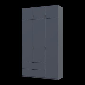Розпашна Шафа для одягу Doros Лукас Графі 3ДСП 135х50х240 (80737801) 80737801 фото
