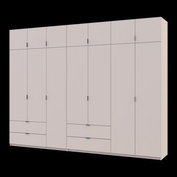 Розпашна Шафа для одягу Doros Лукас Кашемір 3+4 ДСП 315х50х240 (42005136) 42005136 фото