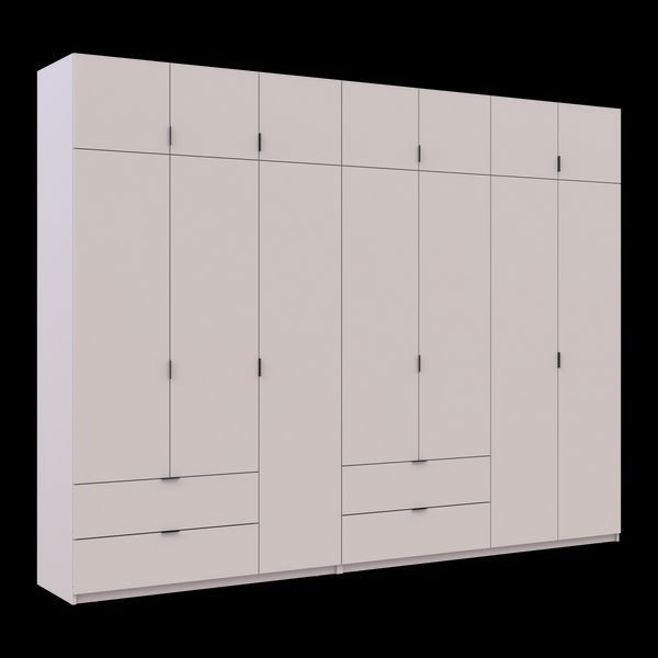 Розпашна Шафа для одягу Doros Лукас Кашемір 3+4 ДСП 315х50х240 (42005136) 42005136 фото