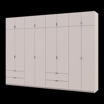 Розпашна Шафа для одягу Doros Лукас Кашемір 4+4 ДСП 320х50х240 (42005128) 42005128 фото