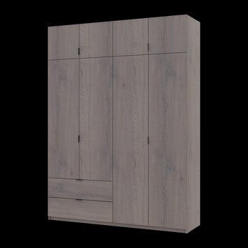 Розпашна Шафа для одягу Doros Лукас Канноло/Канноло 180х50х240 (44900367) 44900367 фото