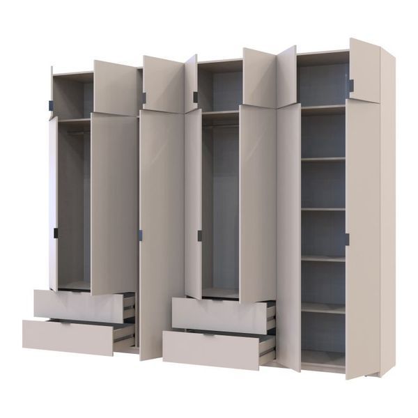 Розпашна Шафа для одягу Doros Лукас Кашемір 3+4 ДСП 295х50х240 (42005124) 42005124 фото