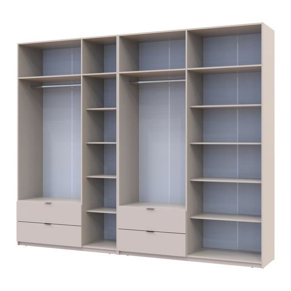 Розпашна Шафа для одягу Doros Лукас Кашемір 3+4 ДСП 295х50х240 (42005124) 42005124 фото