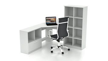 Комплект офісних меблів FLASHNIKA Simpl 24.1 (1600мм x 1600мм x 1446мм) 15186 фото