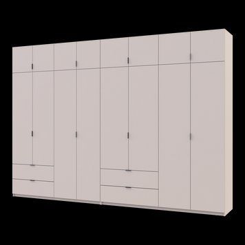 Розпашна Шафа для одягу Doros Лукас Кашемір 4+4 ДСП 340х50х240 (42005140) 42005140 фото