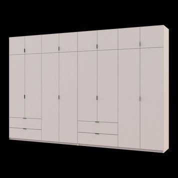 Розпашна Шафа для одягу Doros Лукас Кашемір 4+4 ДСП 360х50х240 (42005144) 42005144 фото