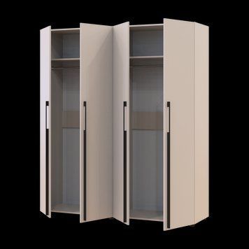 Шафа для одягу Doros Каспер Кашемір 2+2 ДСП 180х50х204 (42005512) 42005512 фото