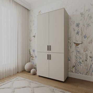 Шафа для одягу Doros Торн Кашемір 2 ДСП (полиці) 90х51.6х200 (44900448) 44900448 фото