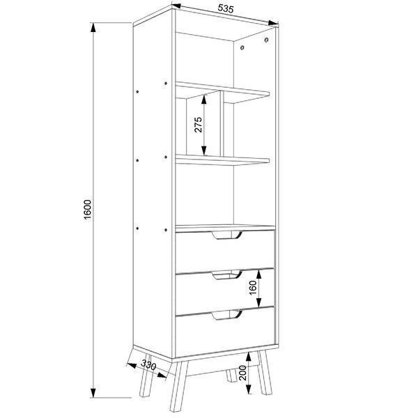 Стелаж FLASHNIKA W24 (535мм x 330мм x 1600мм) 19270 фото