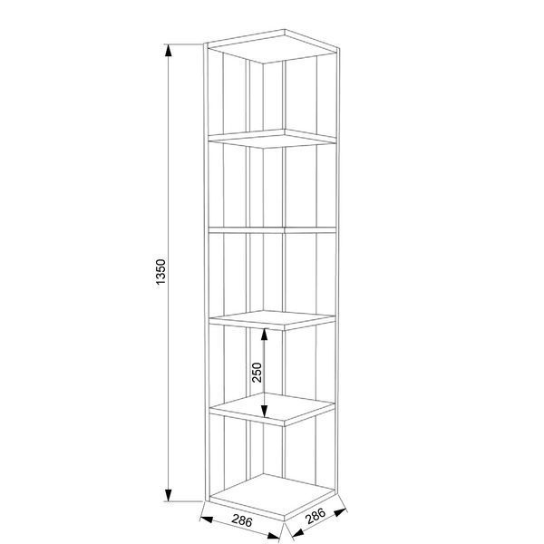 Стелаж FLASHNIKA D1 (286мм x 286мм x 1350мм) 19233 фото