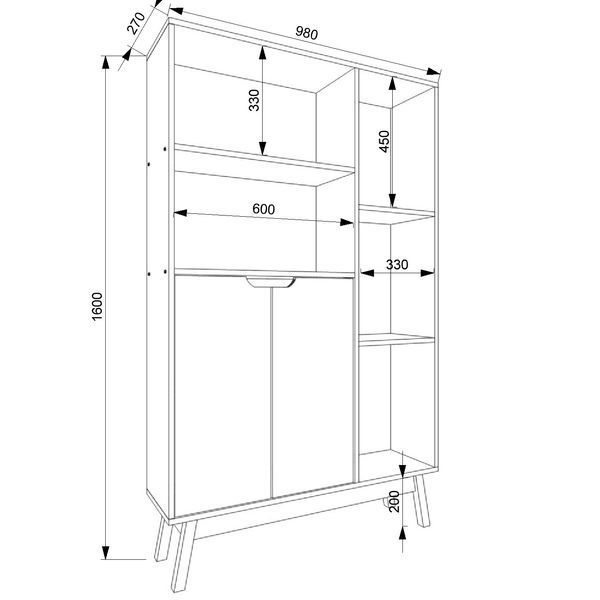 Стелаж FLASHNIKA W19 (980мм x 270мм x 1600мм) 19265 фото