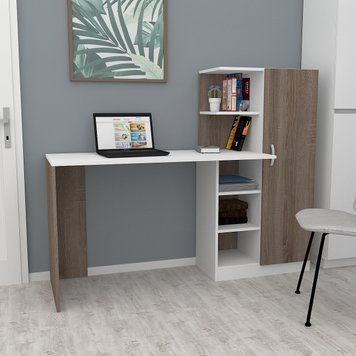 Комп'ютерний стіл FLASHNIKA LEGA 11 (Німфея/Трюфель) (1550мм x 500мм x 1234мм) 19342 фото