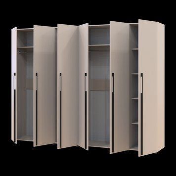 Шафа для одягу Doros Каспер Кашемір 3+3 ДСП 270х50х204 (42005516) 42005516 фото