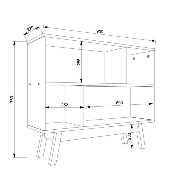 Стелаж FLASHNIKA W11 (900мм x 270мм x 760мм) 19257 фото
