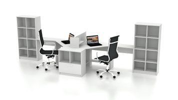 Комплект офісних меблів FLASHNIKA Simpl 7.1 (4600мм x 1250мм x 1466мм) 15174 фото