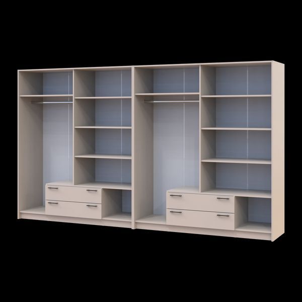 Шафа для одягу Doros Ронді Кашемір 4+4 ДСП 320х52х195 (42005626) 42005626 фото