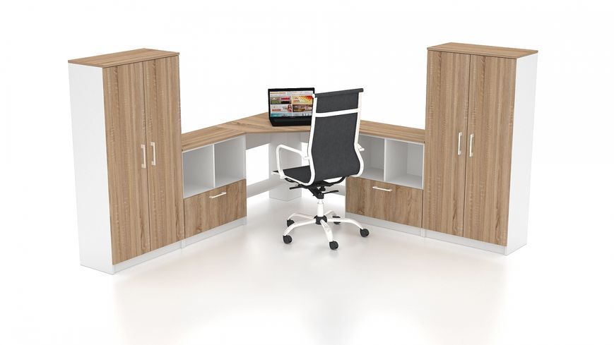 Комплект офісних меблів FLASHNIKA Simpl 26.1 (2300мм x 2300мм x 1446мм) 14541 фото