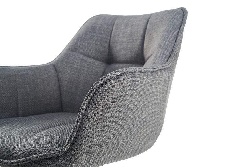 Стілець поворотний R-69 сірий + чорний 6028 фото