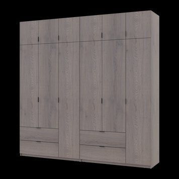 Шафа для одягу Doros Лукас Канноло/Канноло 3+3 ДСП 240х50х240 (42005241) 42005241 фото