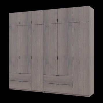 Шафа для одягу Doros Лукас Канноло/Канноло 3+3 ДСП 255х50х240 (42005242) 42005242 фото